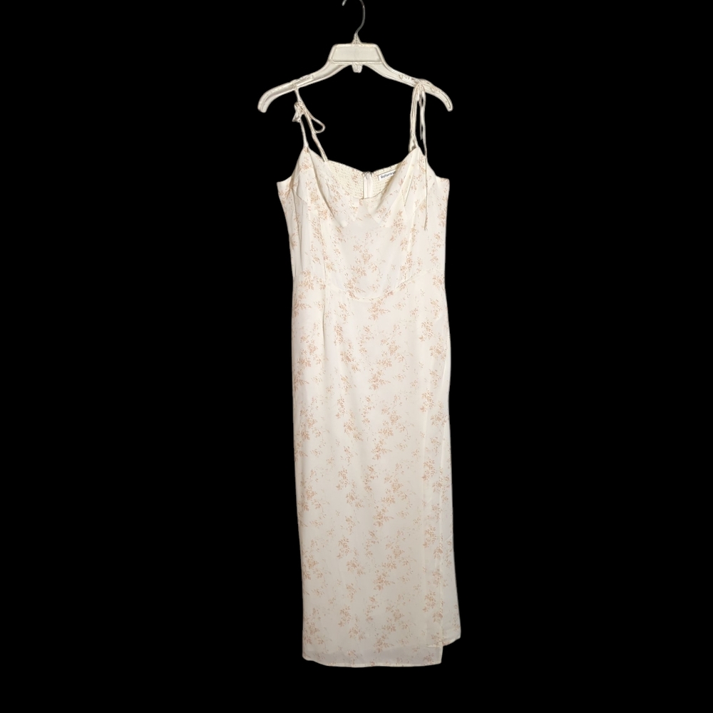 Reformation Women's Midi Dress Wrap Floral Cottagecore Milkmaid Coquette Size 12